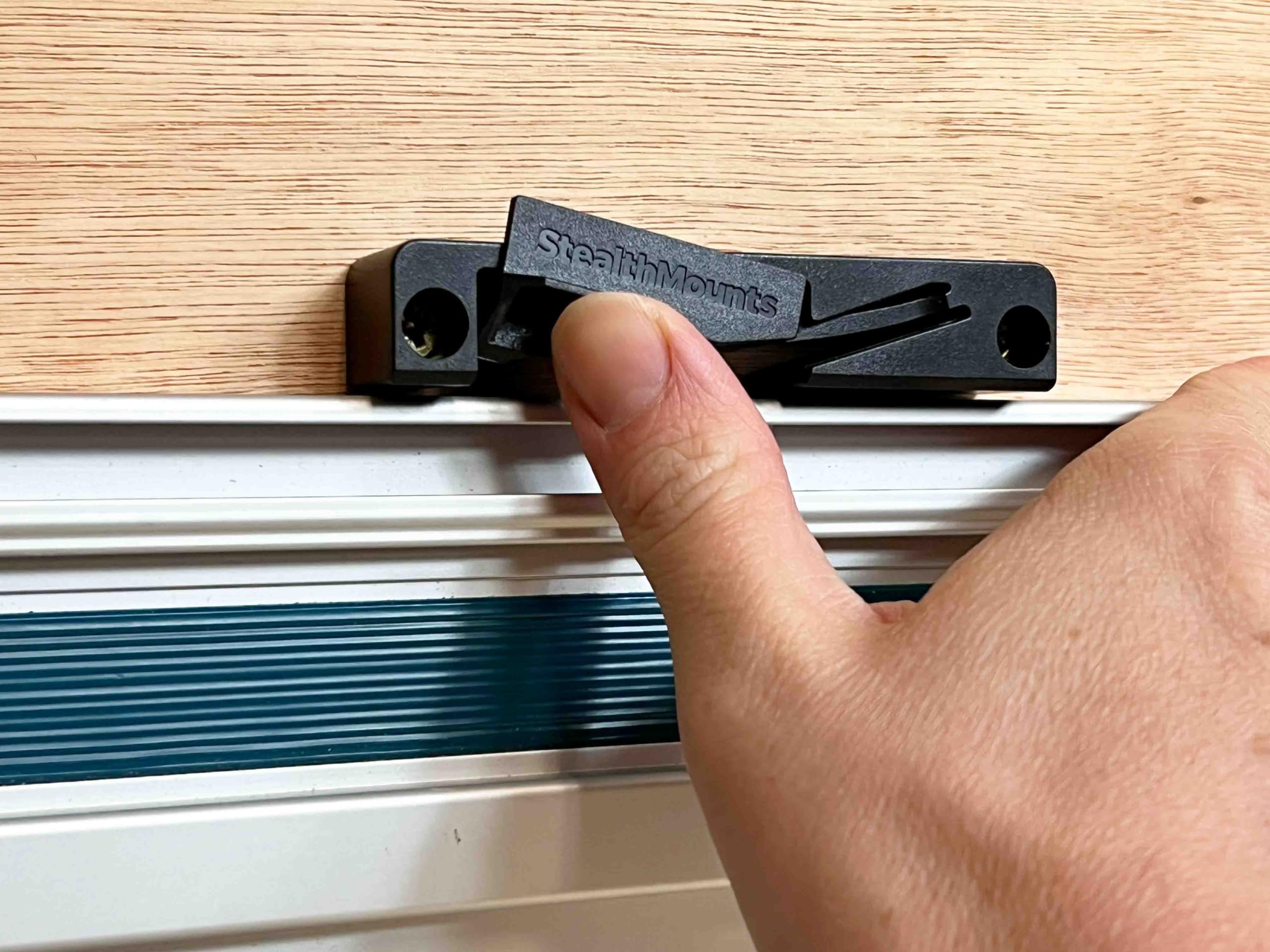 StealthMounts Support de rail – Lot de 2 | Support de rail de guidage pour scie à rail | Support de guide de scie à rail | Rangement de scie à rail | Organiseur de guide de scie à rail | Fabriqué au