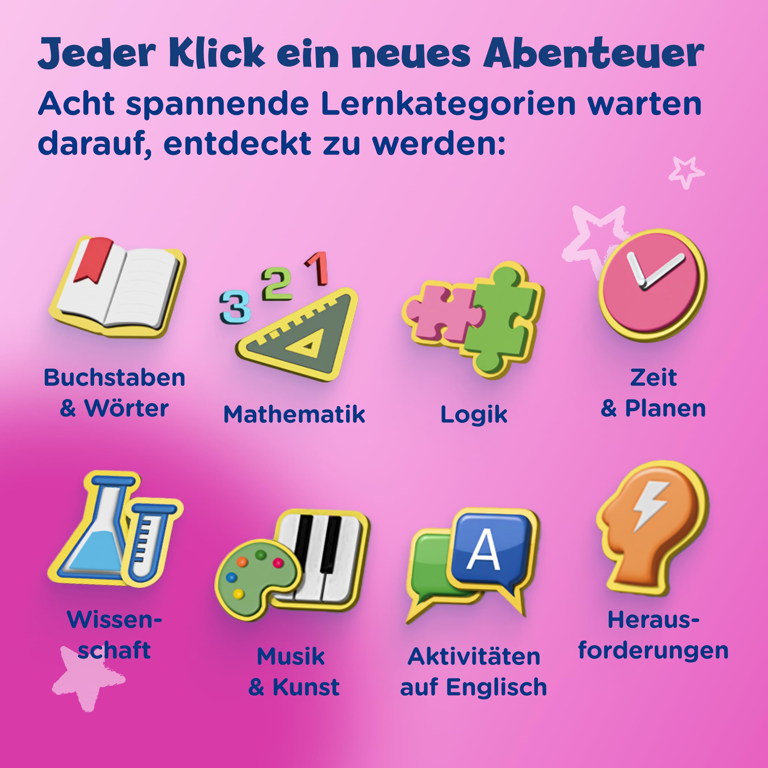 VTech Explorer Laptop Pro Pink - 164 Lernspiele Deutsch Englisch