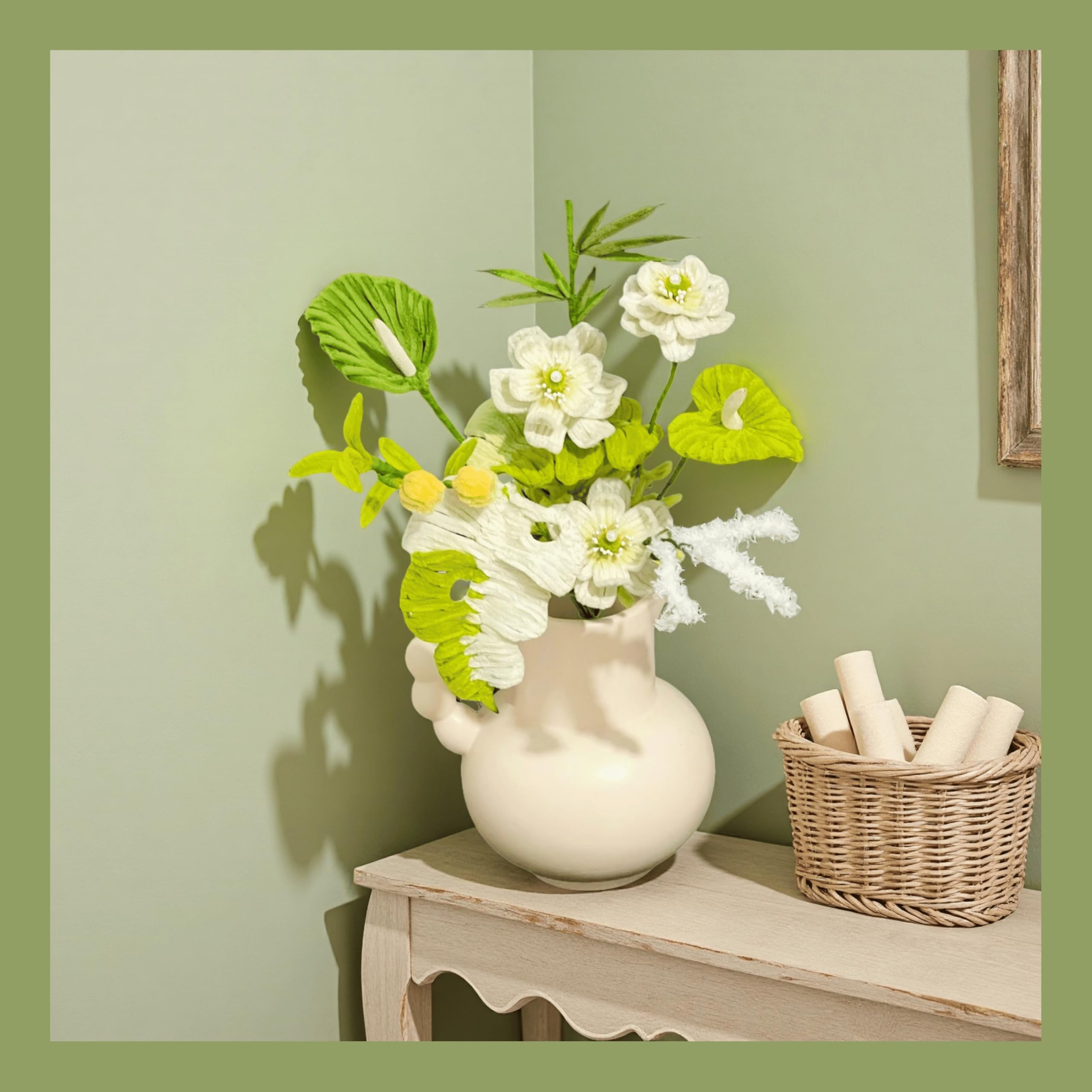 300 Piezas Limpiapipas Chenilla Verde(30CM x 6mm),Limpiapipas verdes para manualidades: para hacer flores, animales, decoraciones para el hogar y actividades creativas,Green Pipe Cleaner