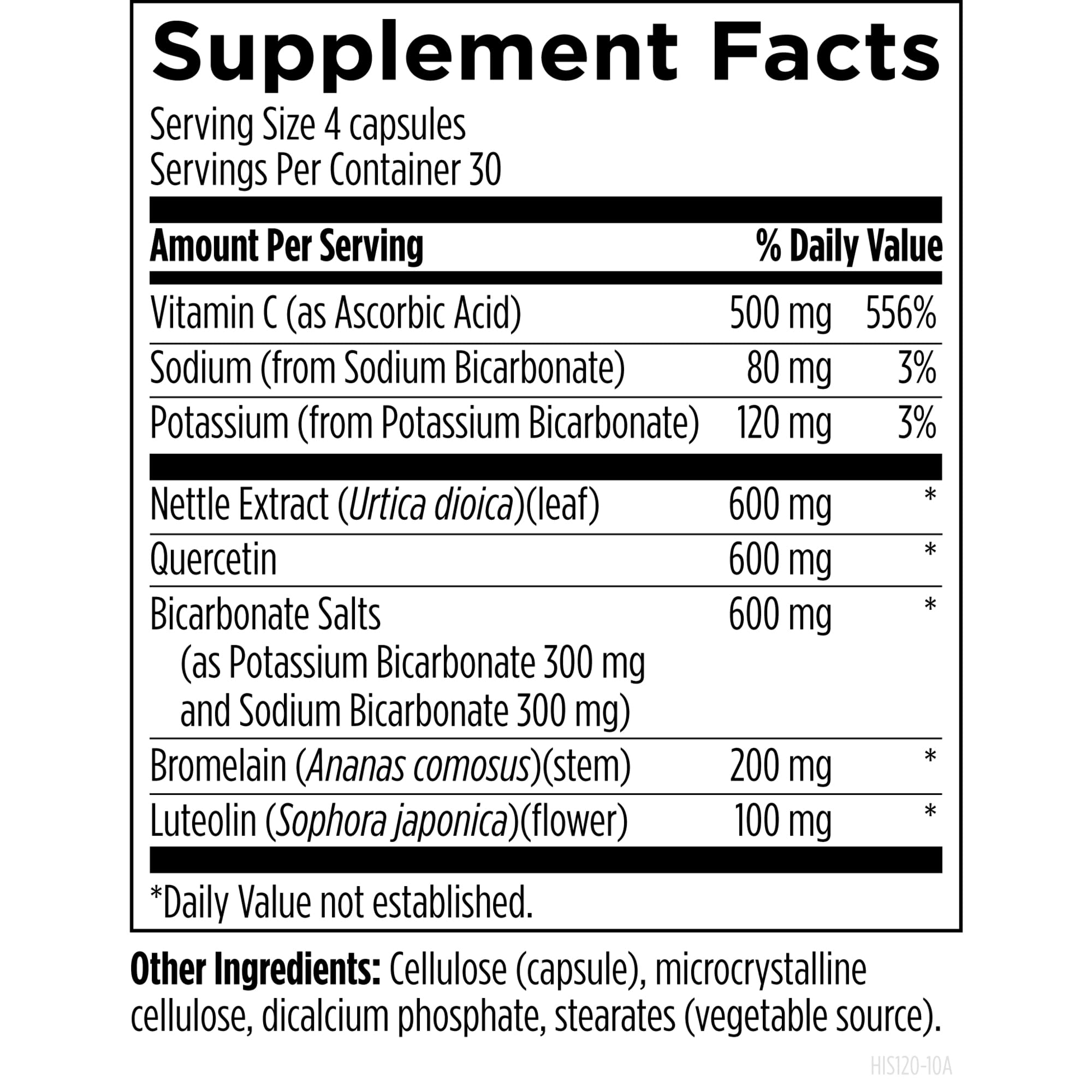 Designs for Health HistaEze, Quercetin with Stinging Nettle, 120 Capsules — Amazon image 5