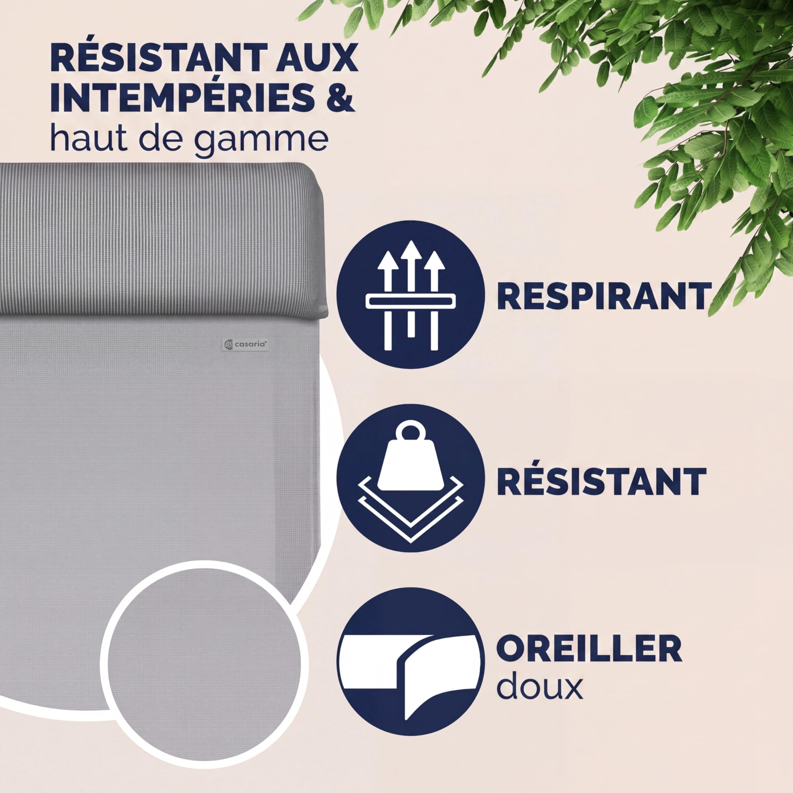 Casaria® Lot de 2 Chaises de Jardin Pliantes en Aluminium