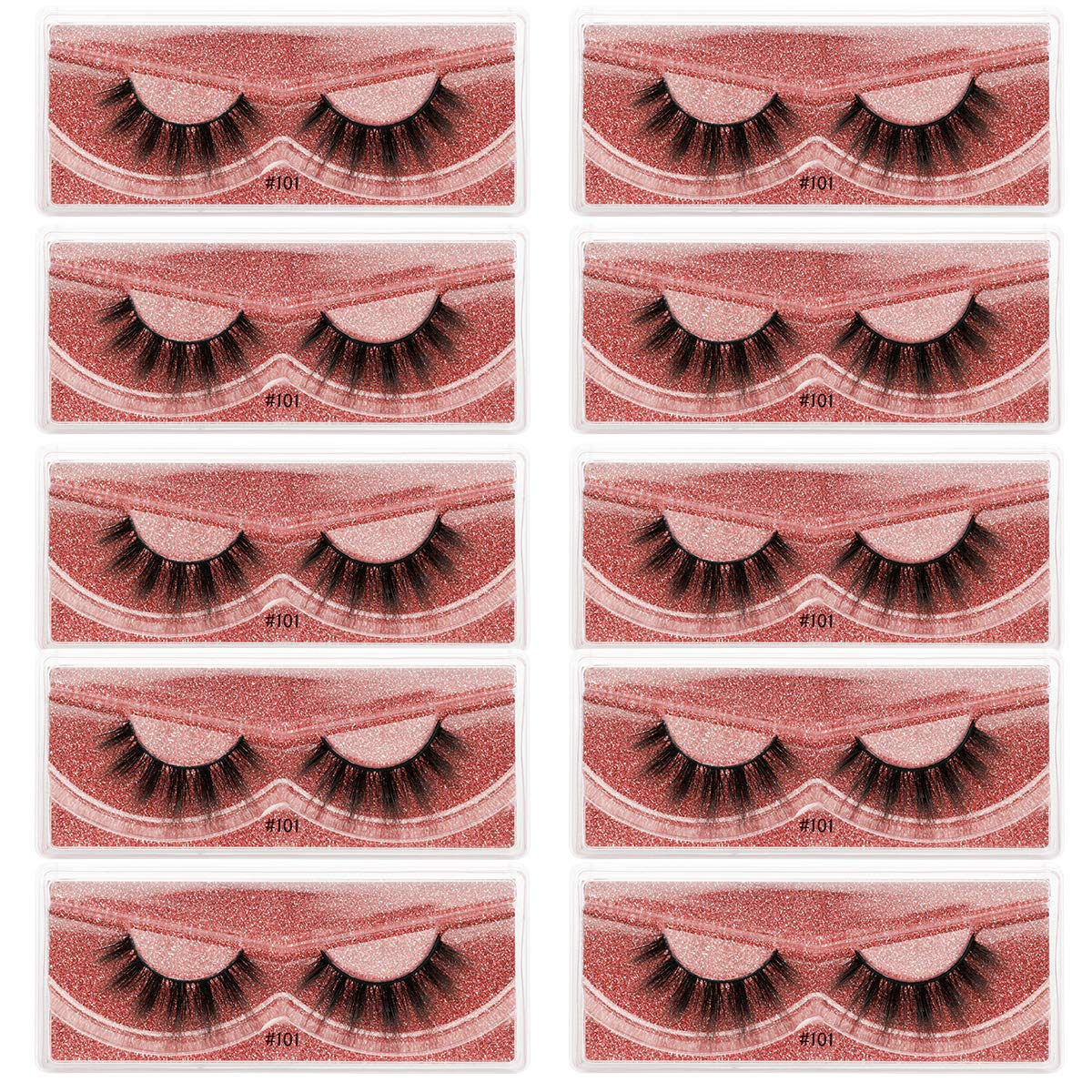 VAYATOR 10 Pairs Wholesale Natural Mink Eyelashes 3D Mink Lashes Long Thick False Eyelashes High Volume Eye lashes