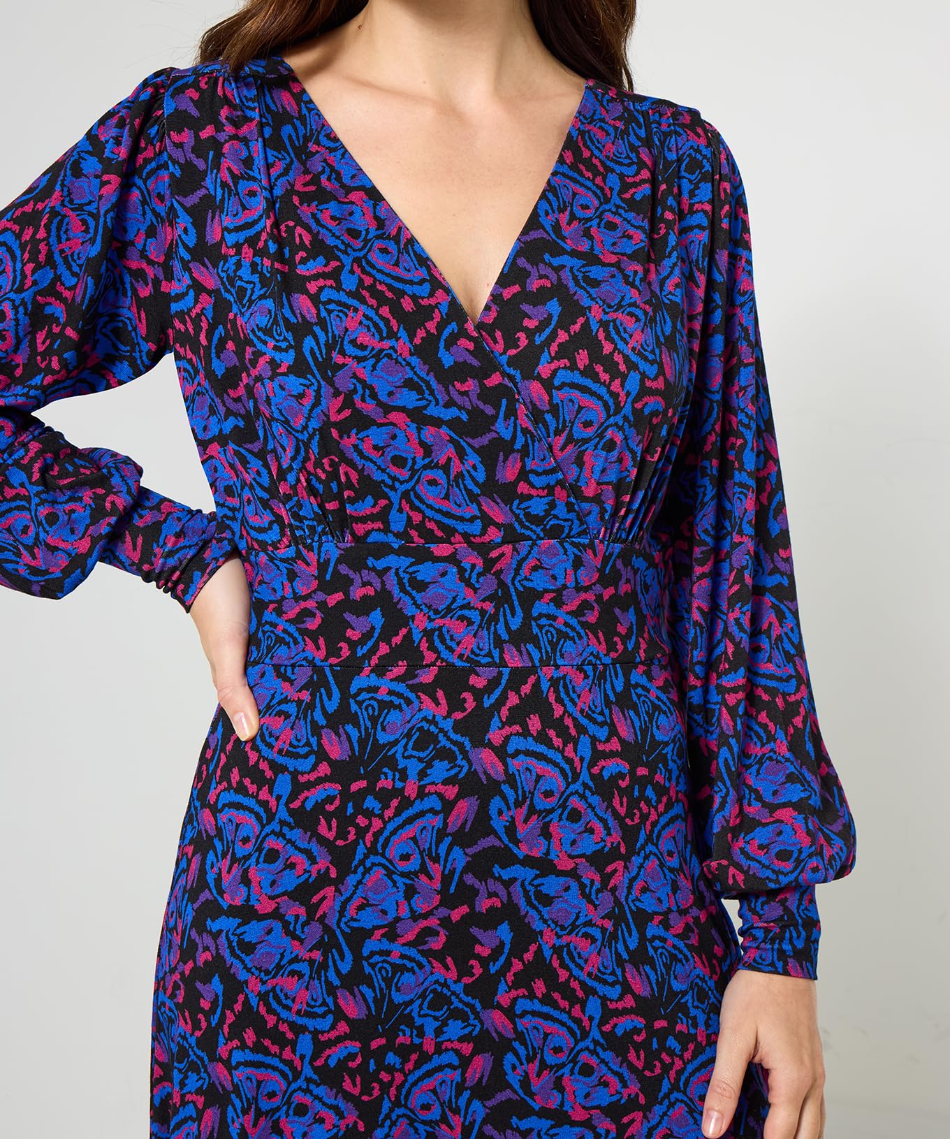 Joe Browns Butterfly Print Jersey Midi Dress Vestito Donna