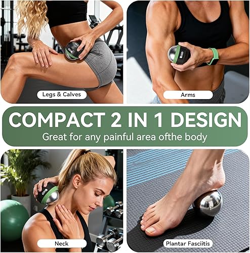 Vista 34 de iECO Cryosphere - Pelota de masaje en frío para alivio del frío y el calor, liberación miofascial, terapia de punto de activación, nudos musculares