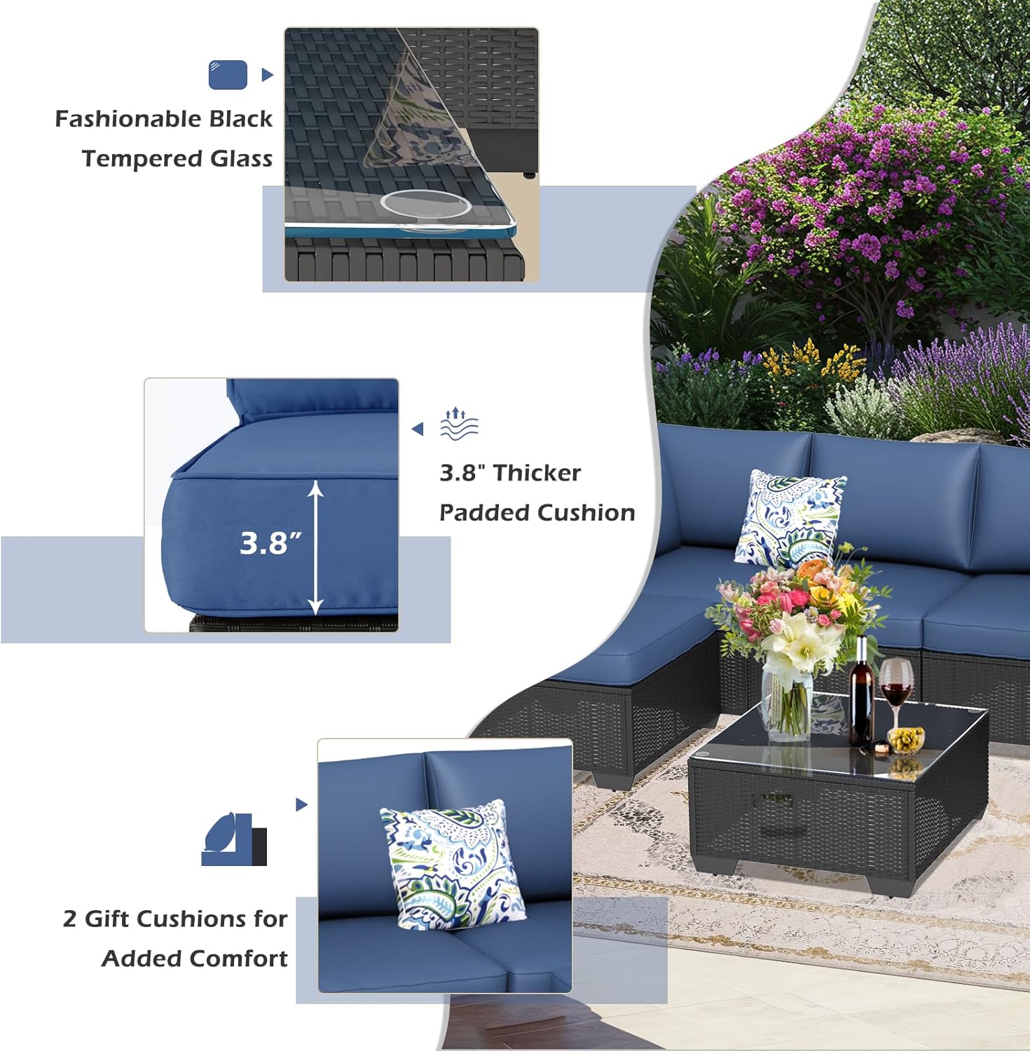 Elevate Your Outdoors: U-MAX 7 Piece Patio Furniture Set Review