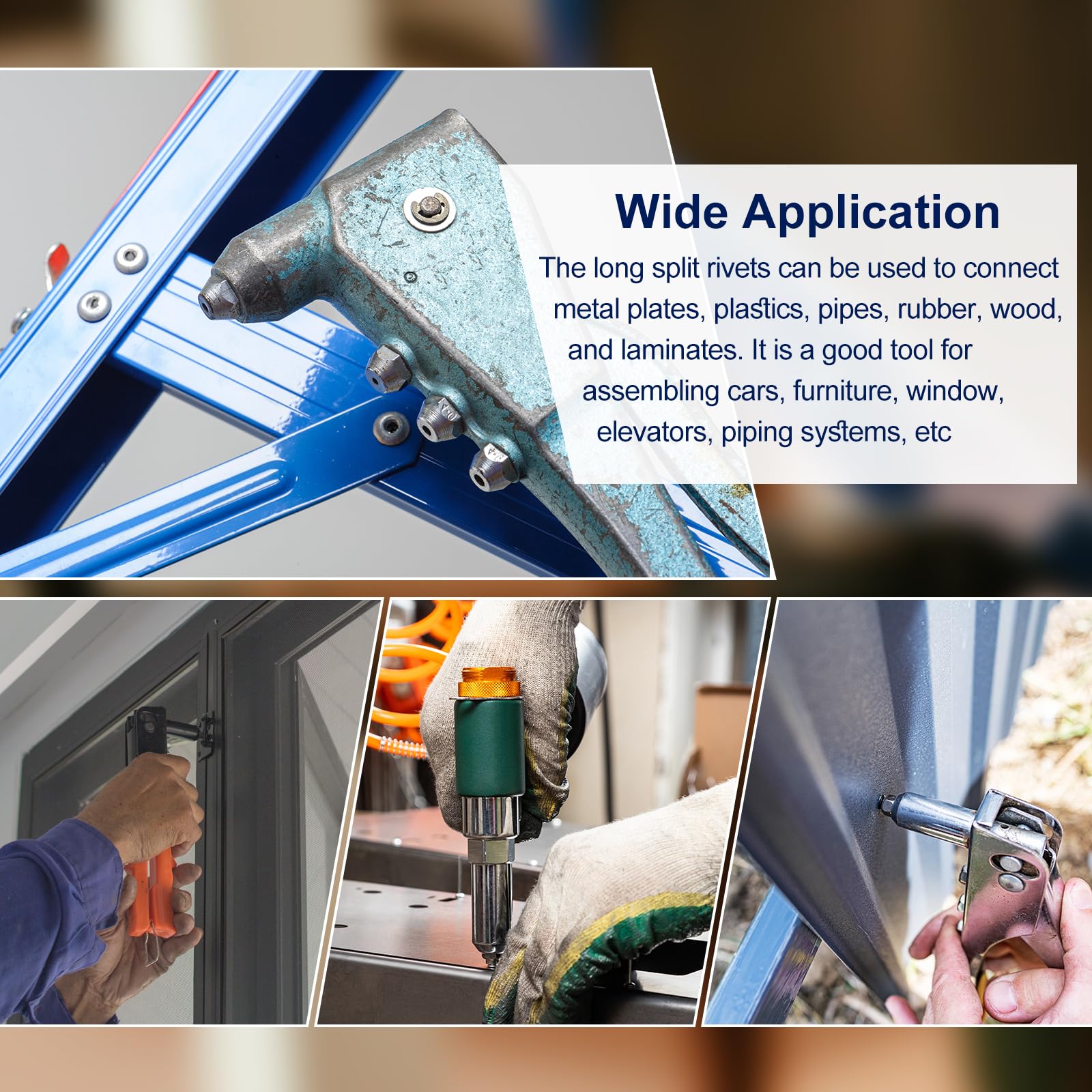 Fritz 3000 Ax 75 Rivetti In Alluminio Solidi 3/16" X 3/4" - Testa Universale, Made In USA, Per Riparazioni E Fai Da Te Rivetti Alluminio 3 16 X 3 4 Testa Universale 75 Pezzi - Foto 6