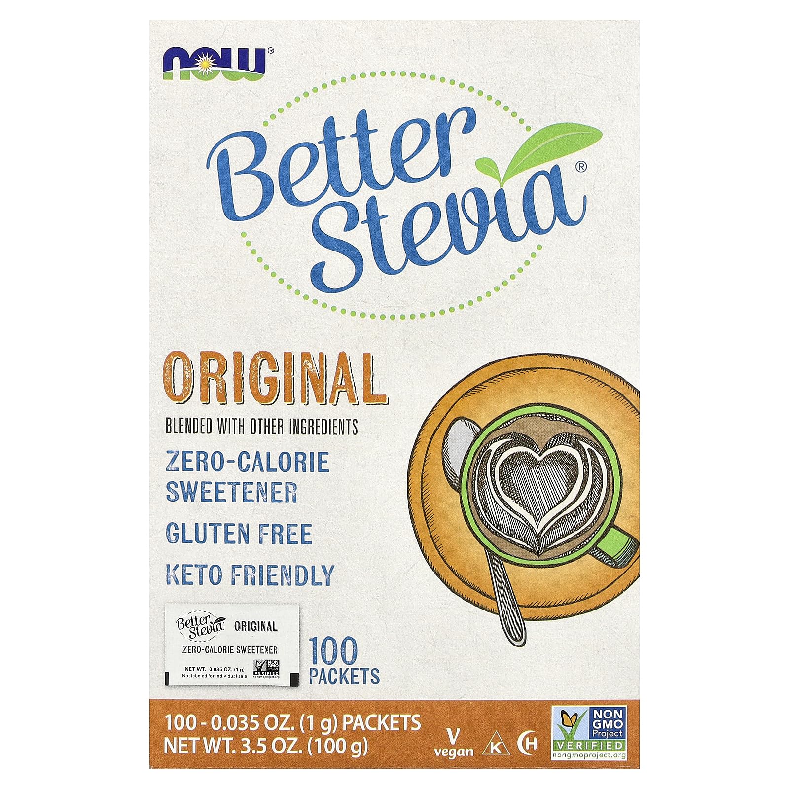 Better Stevia Packets, Original - 100 packets