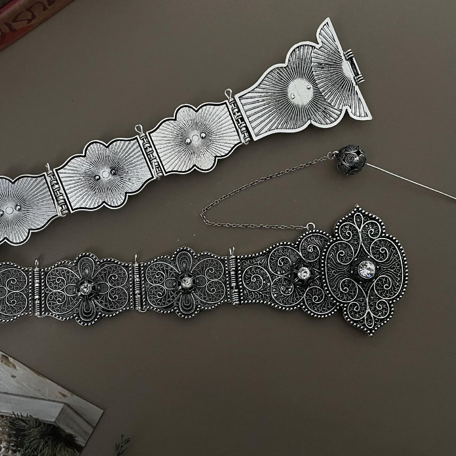Exquisito cinturón de cintura, encanto estético, accesorios de fotos para vaqueros, vestido, joyería corporal, encanto metálico, accesorios de fotos, tradicionales