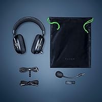 Vista 9 de Razer BlackShark V2 Pro Auriculares inalámbricos para juegos: sonido envolvente espacial THX 7.1, controladores de 1.97 pulgadas, micrófono Negro