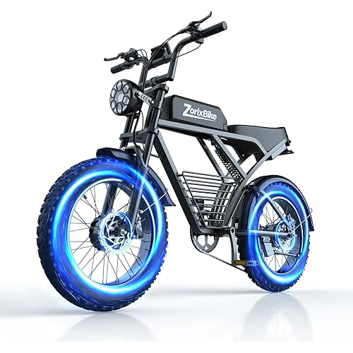 Electric Bike for Adults,48V 20AH - Peak Power 1500/3000W Brushless Motor Electric Bicycle - Max Speed 31-35MPH - Max 80 Miles Range - 20" x 4.0" Fat Tire Dirt E-Bike,7-Speed
