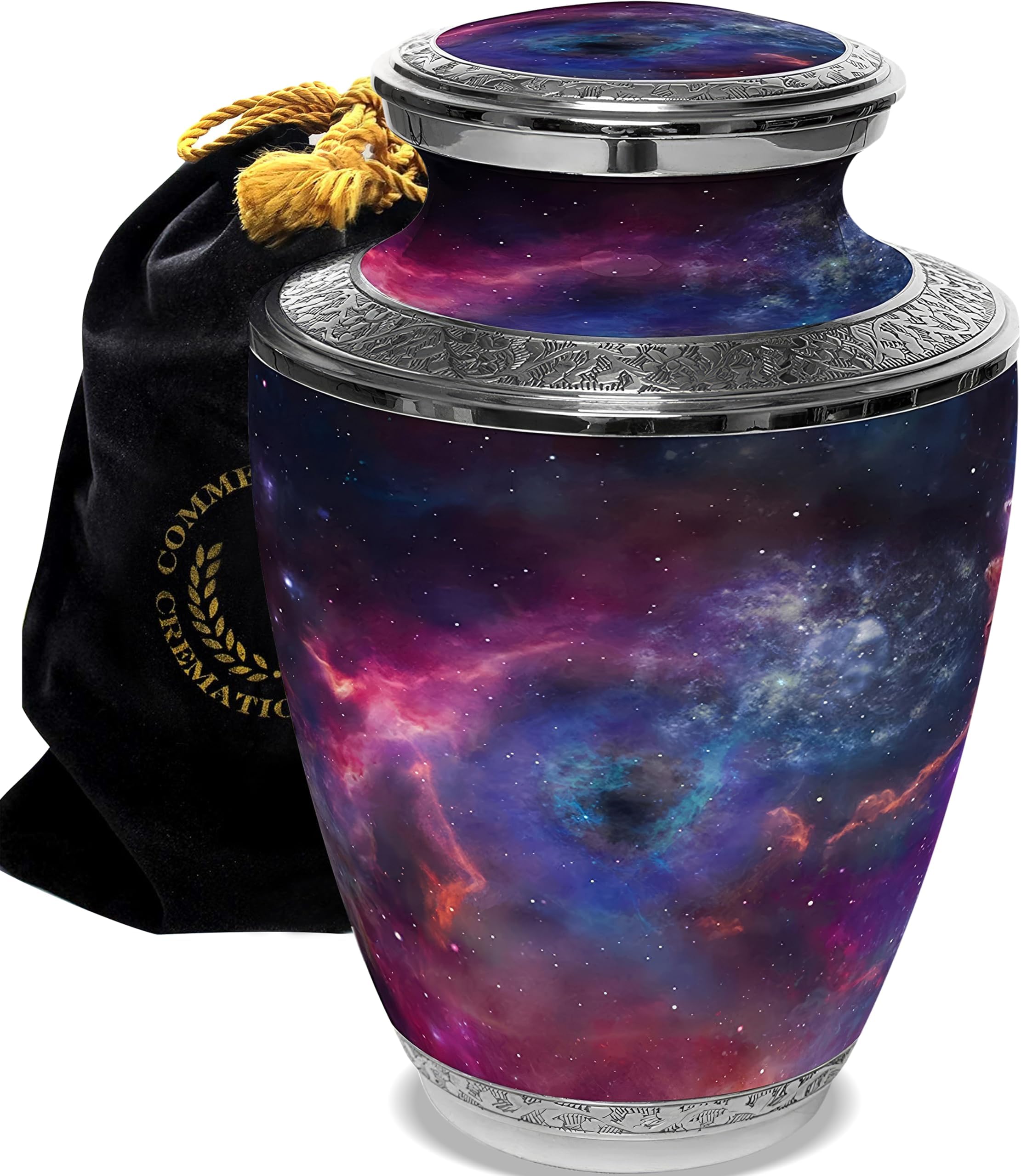 Galaxy Cremation Urn for Ashes for Women - Beautifully Handcrafted & Personalized Cremation Urns for Human Ashes Adult Female