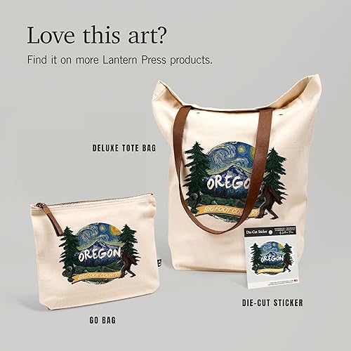 Miniatura 7 de Adhesivo troquelado Oregon, Bigfoot Country, Starry Night, adhesivo de vinilo de contorno de 1 a 3 pulgadas (calcomanía impermeable para
