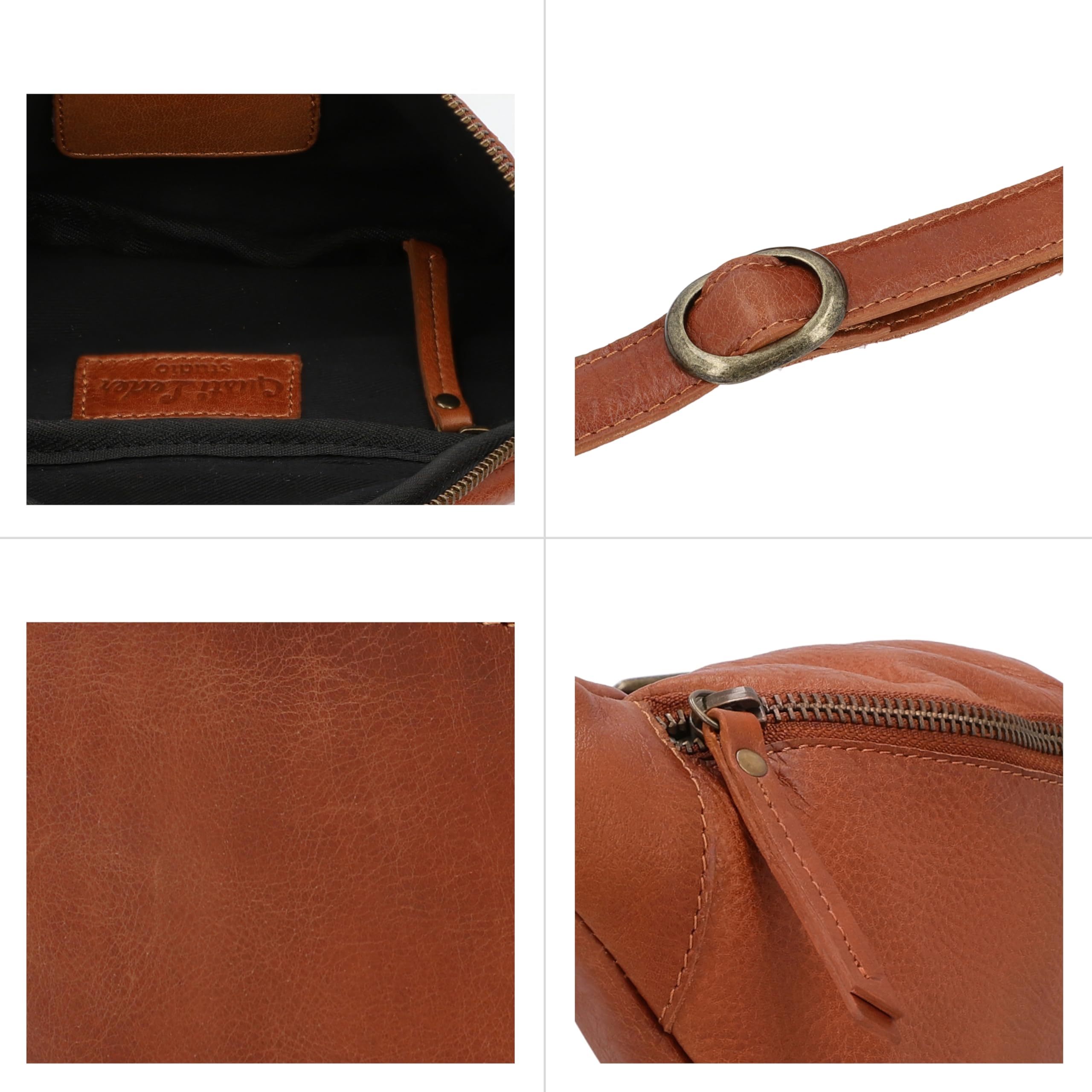Gusti Leder Marsupio Cillian – Marsupio Vintage In Pelle Da Donna E Da Uomo, Versatile Borsa A Tracolla In Pelle Di Vacchetta Per L'Uso Quotidiano, I Viaggi E I Festival