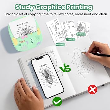 Mini Sticker Printer, AHM2 Sticker Maker Machine for Kids