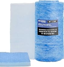 Master Elite Premium Paint Spray Booth Exhaust Filter Roll, 30" x 100' - 18 Gram Heavy-Duty Fiberglass Paint Arrestor - Captures Traps Overspray Paint Particles in Auto Car Autobody Refinish Booths