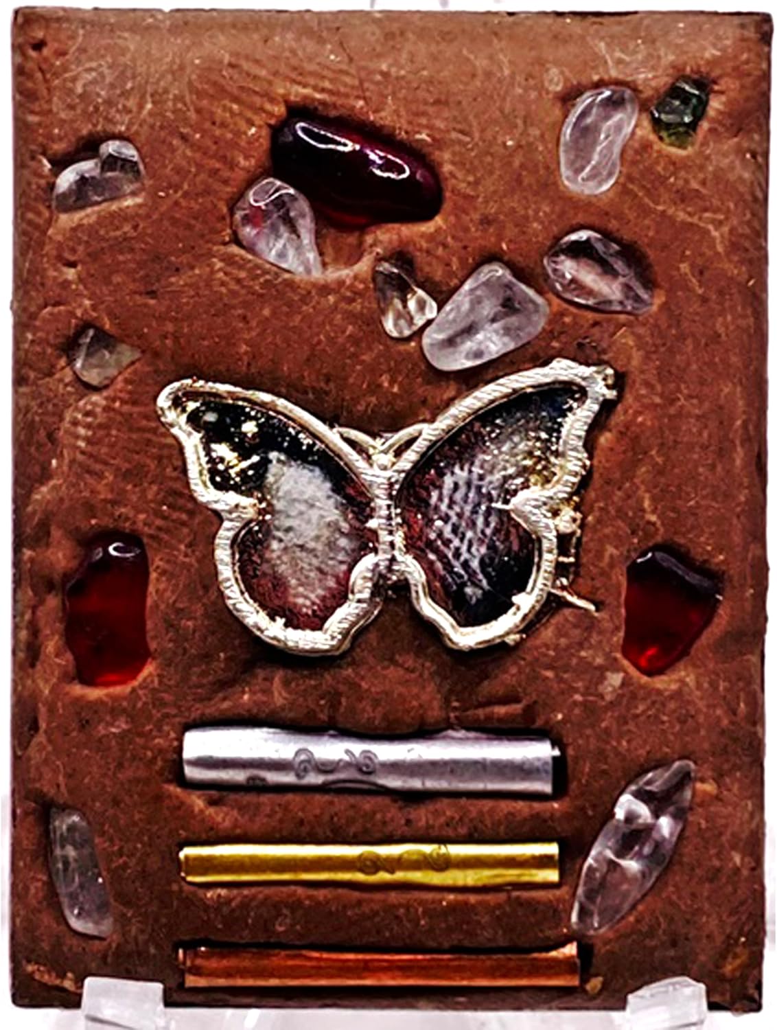 Thai Amulets Pendants Authentic Thai Inn Koo Locket Love Amulet (B.E. 2567 / 2024) Blessed by Phra Ajarn Wallop & Luang Phor Anacha – Sacred Couple Charm for Heterosexual Attraction, Passion, and Relationship Harmony