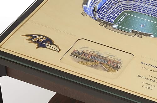 Miniatura 4 de YouTheFan NFL StadiumViews - Mesa auxiliar iluminada de 25 capas