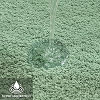 Vista 173 de MIULEE - Juego de 2 tapetes para baño, absorbentes, microfibra esponjosa y gruesa, con reverso antideslizante, lavable a máquina, para baño, ducha