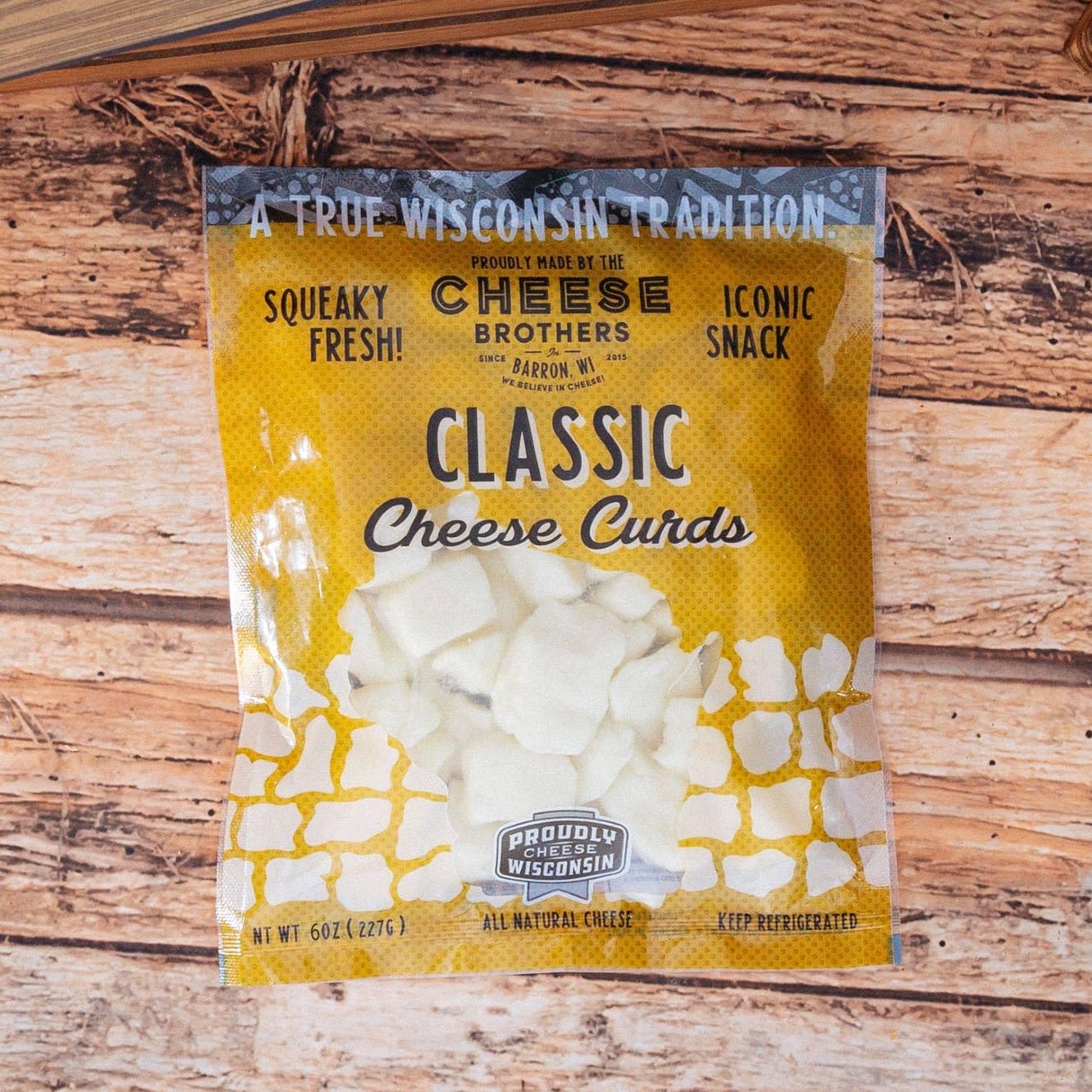 Cheese Bros Squeaky Fresh Wisconsin Garlic and Dill CHEESE CURDS | 4 PACK | 6 OZ bags | Gourmet Gift for Families