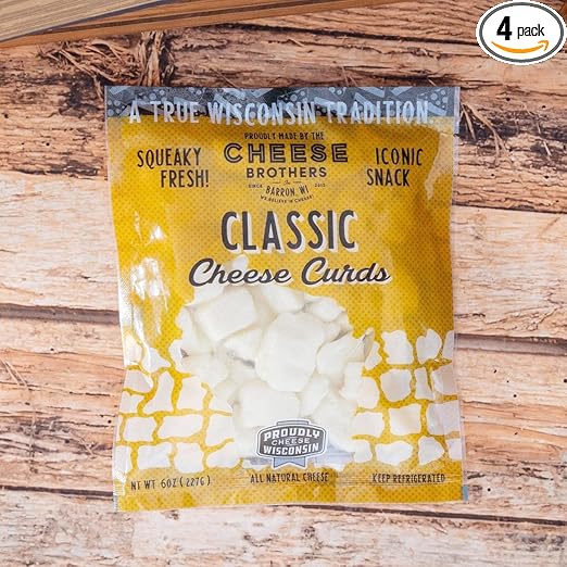 Cheese Bros Squeaky Fresh Wisconsin CHEESE CURDS | 6 ounce bags | Gourmet Gift for Families… (4)