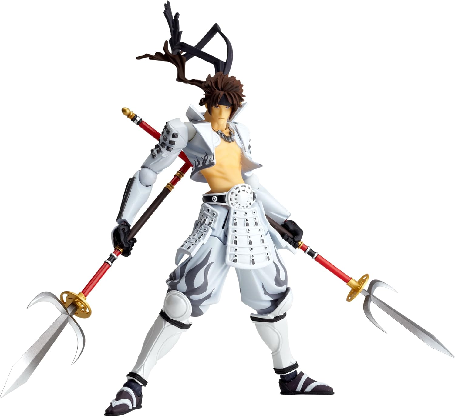 Kaiyodo Revoltech Yamaguchi No.80EX Sengoku BASARA Sanada Yukimura White Ver. Action Figure