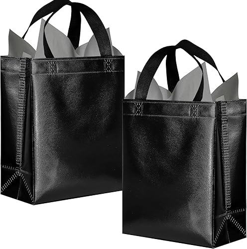 Miniatura 8 de BLEWINDZ Bolsas de Regalo Coloridas con Papel de Seda – 12 Bolsas de Regalo Reutilizables Tamaño Mediano - Ideales para Bolsa de Dulces, Cumpleaños