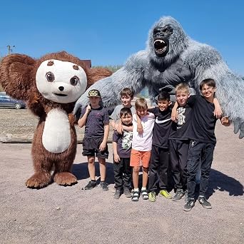 Inflatable Gorilla costume for Adult, Air Blow up Costume for Halloween Christmas Fancy Cosplay Party Full Body Dress