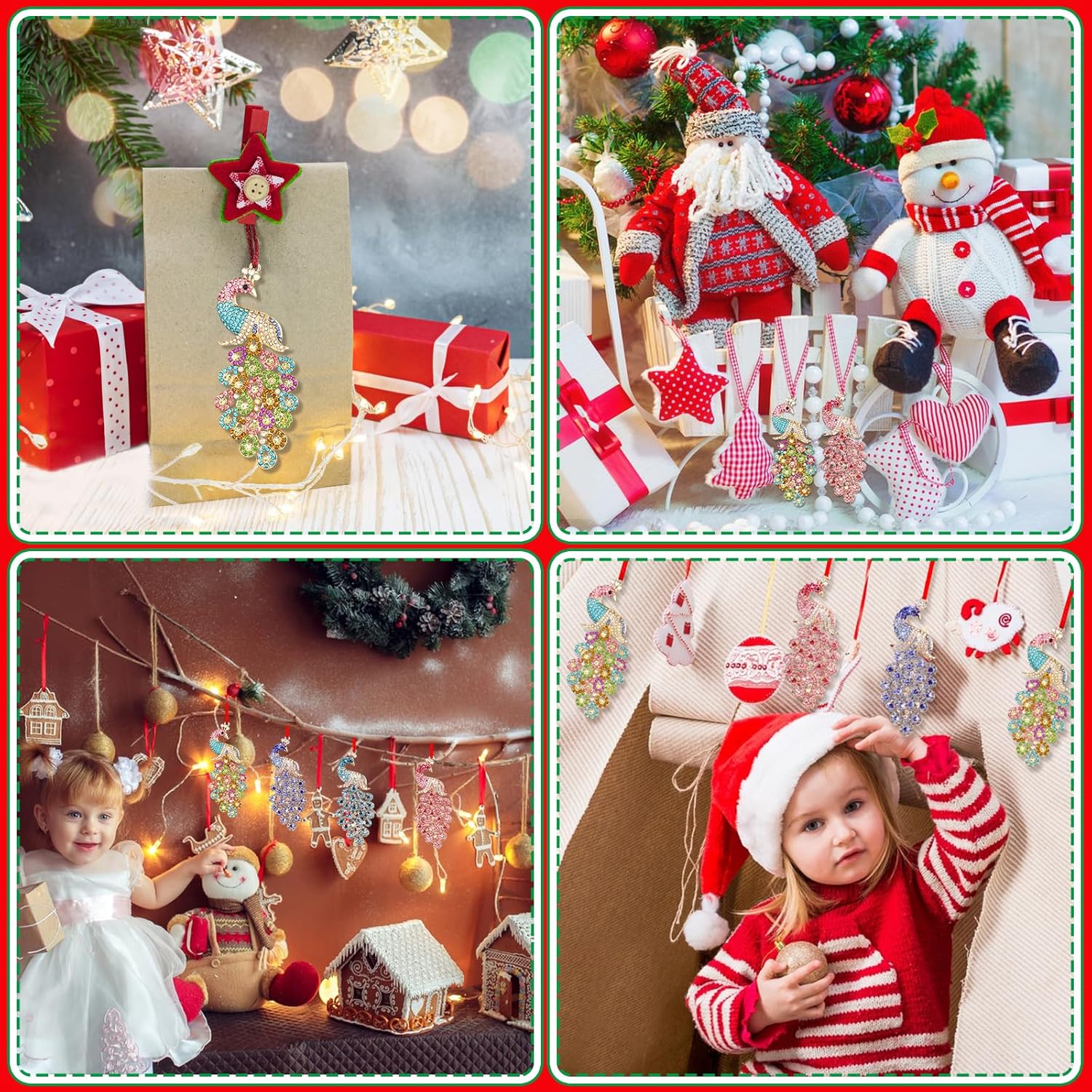 SICOHOME Peacock Christmas Ornaments - Colorful Peacock Ornaments for christmas tree Hanging Christmas Ornaments Peacocks Decorations Keepsake Gifts for Women Girls - Image 4