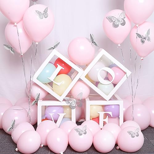 Miniatura 18 de SAOROPEB - Calcomanía 3D de mariposa que brilla en la oscuridad, 24 unidades, 3 tamaños, para decorar techo o pared, suministros de fiesta, 24