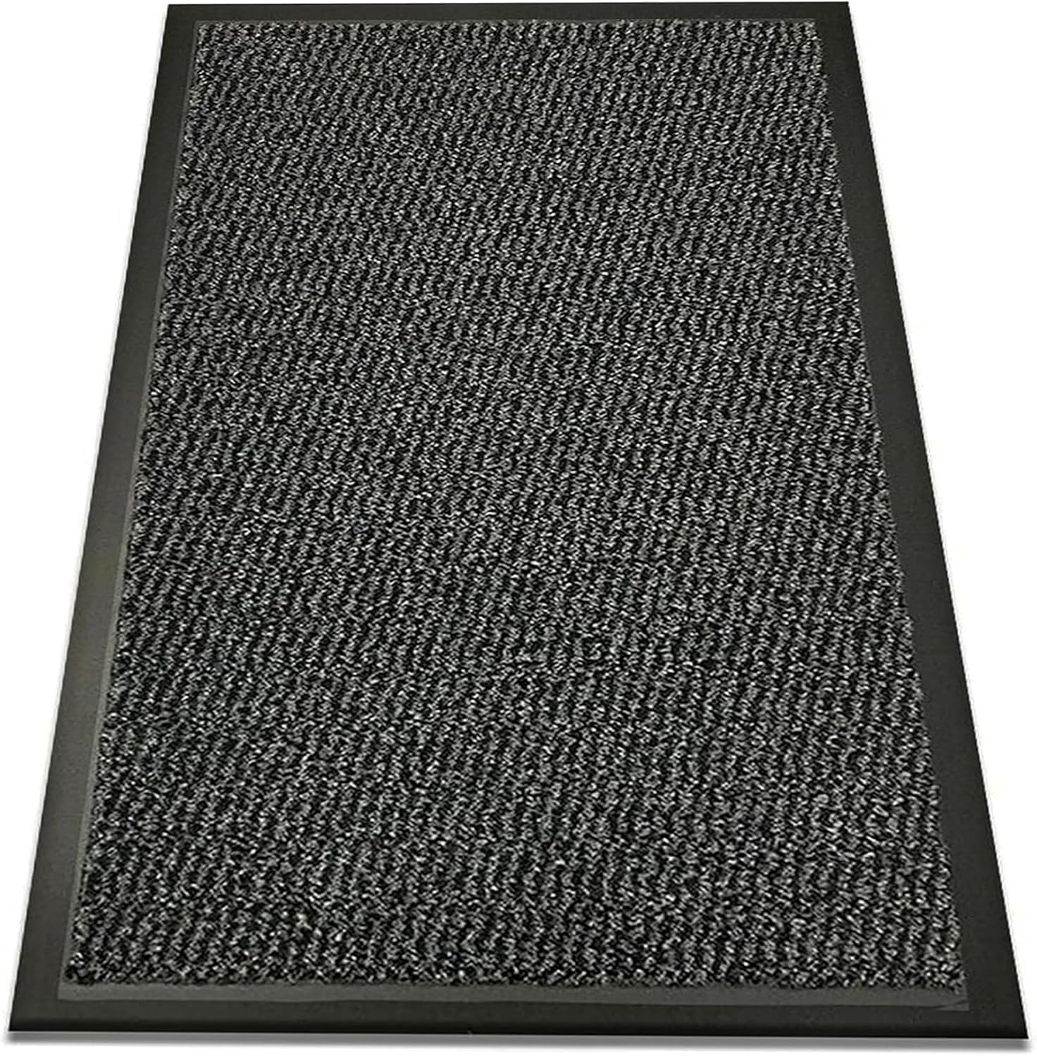 SAFRI Grey Barrier Mat Heavy Duty Indoor Outdoor Dirt Trapper Door Mat Non-Slip Entrance Rug Shoes Scraper Absorbent Carpet (60x150cm)