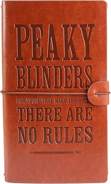 Official Peaky Blinders Travel Journal - PU Leather Journal Notebook - Diary Journal - Peaky Blinders Notebook - Peaky Blinders Gifts - Peaky Blinders Merchandise