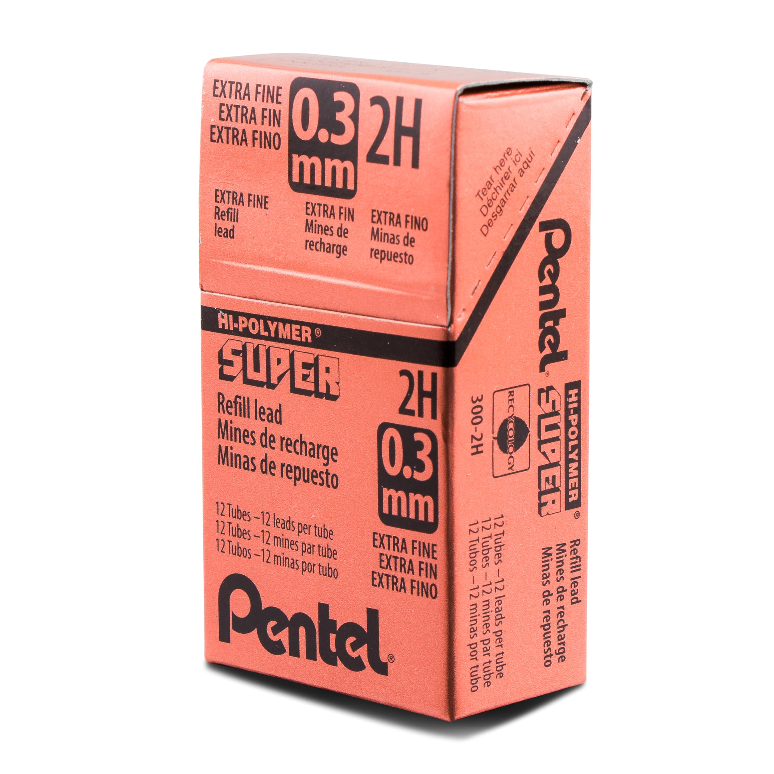 Amazon.co.jp: ぺんてる スーパーハイポリマー 替え芯 (0.3mm) 極細