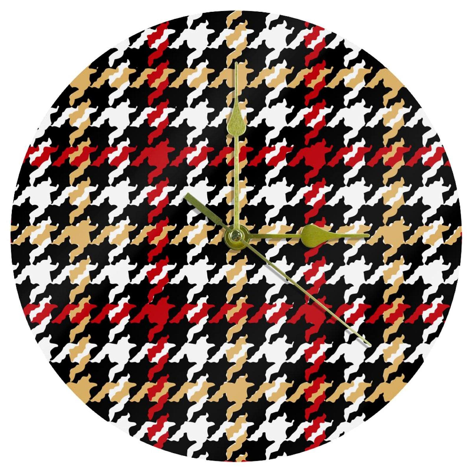 Horloge murale sans tic-tac ronde en acrylique pour le sommeil