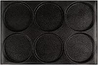 Vista 18 de FUNSHOWCASE Pan redondo bandeja perforada panadería moldes de silicona 24 mini disco cónico bollo malla hornear hoja