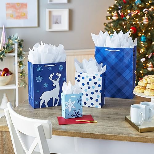 Miniatura 2 de Image Arts - Paquete de bolsas de regalo surtidas (16 bolsas 6 pequeñas de 5 pulgadas, 6 medianas de 8 pulgadas, 2 grandes de 11 pulgadas, 2 XL 14