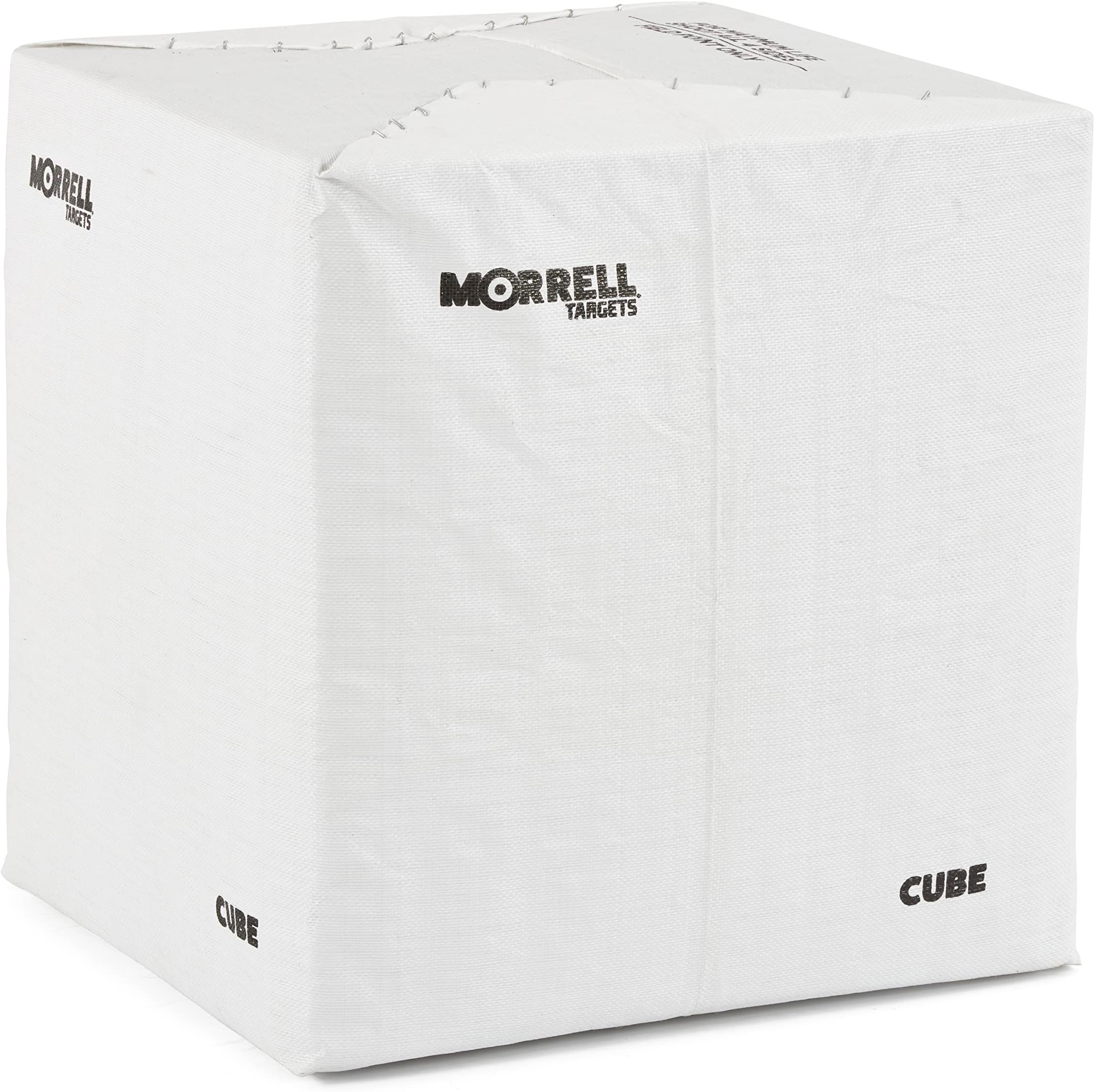 Morrell 24" Cube Archery Target for Commercial Indoor Range, Square Design with 4 Shooting Sides & Nucleas Center - Field Points Only, White