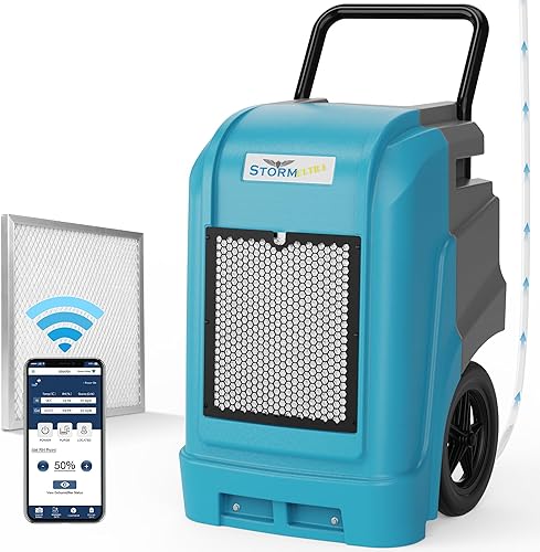 ALORAIR Deshumidificador comercial LGR de 190 PPD con bomba y manguera de drenaje, control inteligente por aplicación de hasta 2,600 pies cuadrados