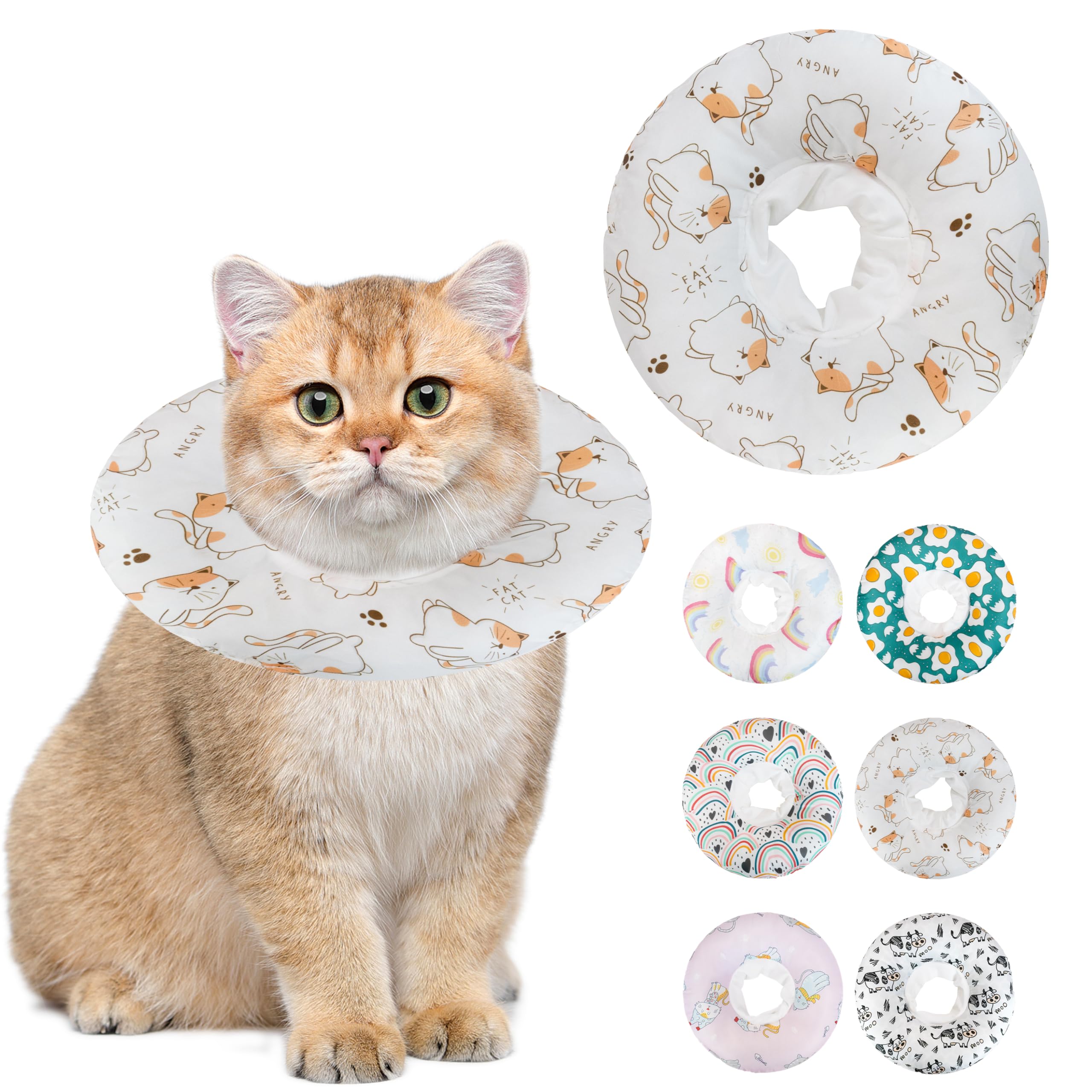 Soft Cat Cone Collar, Cute Cats Recovery Collar Suitable for Cats