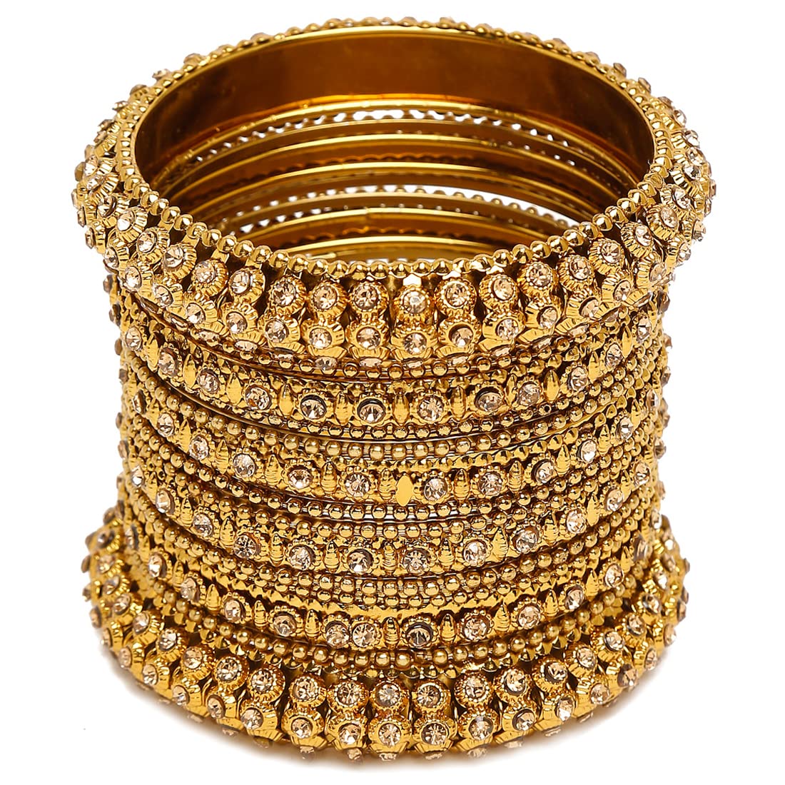 See full amazon price history chart for Shining Diva Fashion Latest Antique Gold Plated Set of 14 Stylish Traditional Bangle for Women (11063b_2.4_Single) Shining Diva Fashion Latest Antique Gold Plated Set of 14 Stylish Traditional Bangle for Women (11063b_2.4_Single) (B0B65868WD) Amazon Price History, Amazon Price Tracker