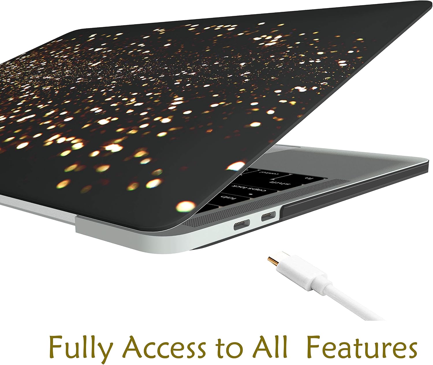 Laptop for MacBook Case 12 Inch 2015-2017, Glitter Fluorescent Mac Retina 12 Inch Cover Case & Keyboard Cover & Screen Protector Only for MacBook 2015/16/17 Model: A1534, Photoelectric Effect