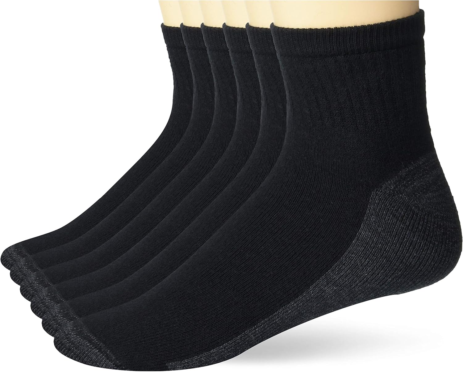 Hanes Ultimate Men's 6Pack Ultra Cushion FreshIQ Odor Control with