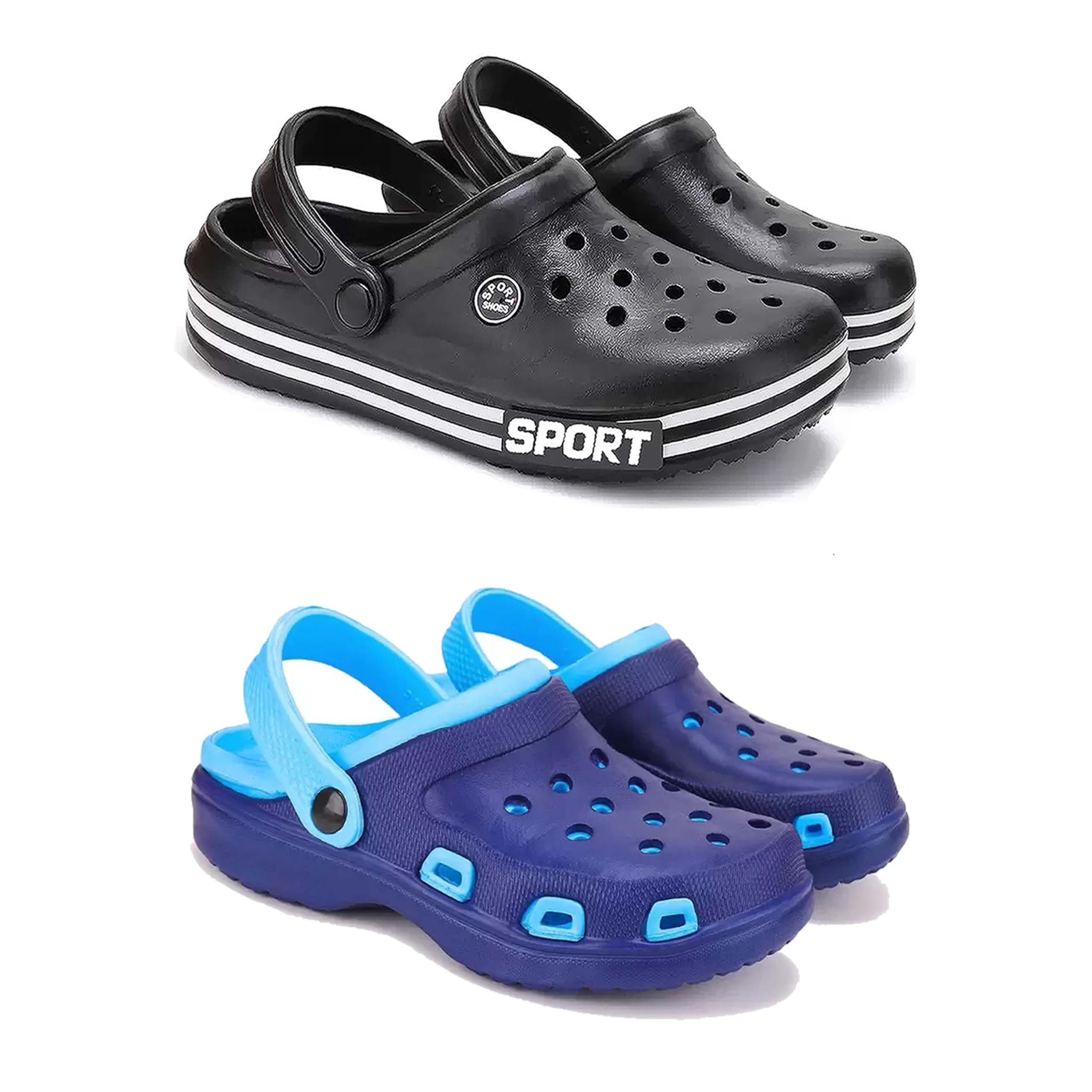 Men's Sandals Clogs| Lightweight Wear| Stylish & Easy to Wear For Men's PCV-SAN-(2-COMBO)-3014-3019