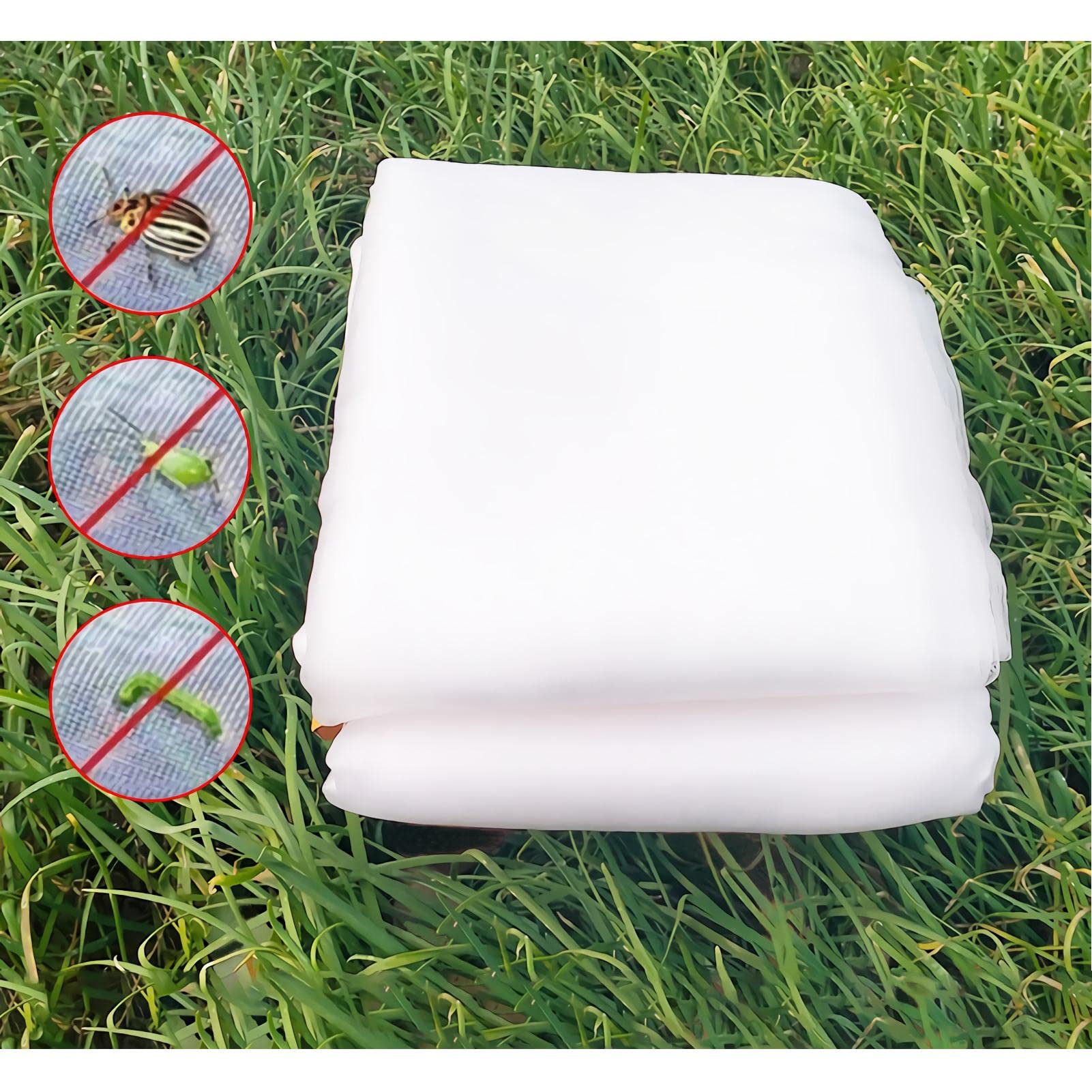 Red protectora para pájaros de 10 x 14 m, malla fina antipájaros, protección eficaz para plantas, flores, verduras, solución eficaz de protección de cultivos
