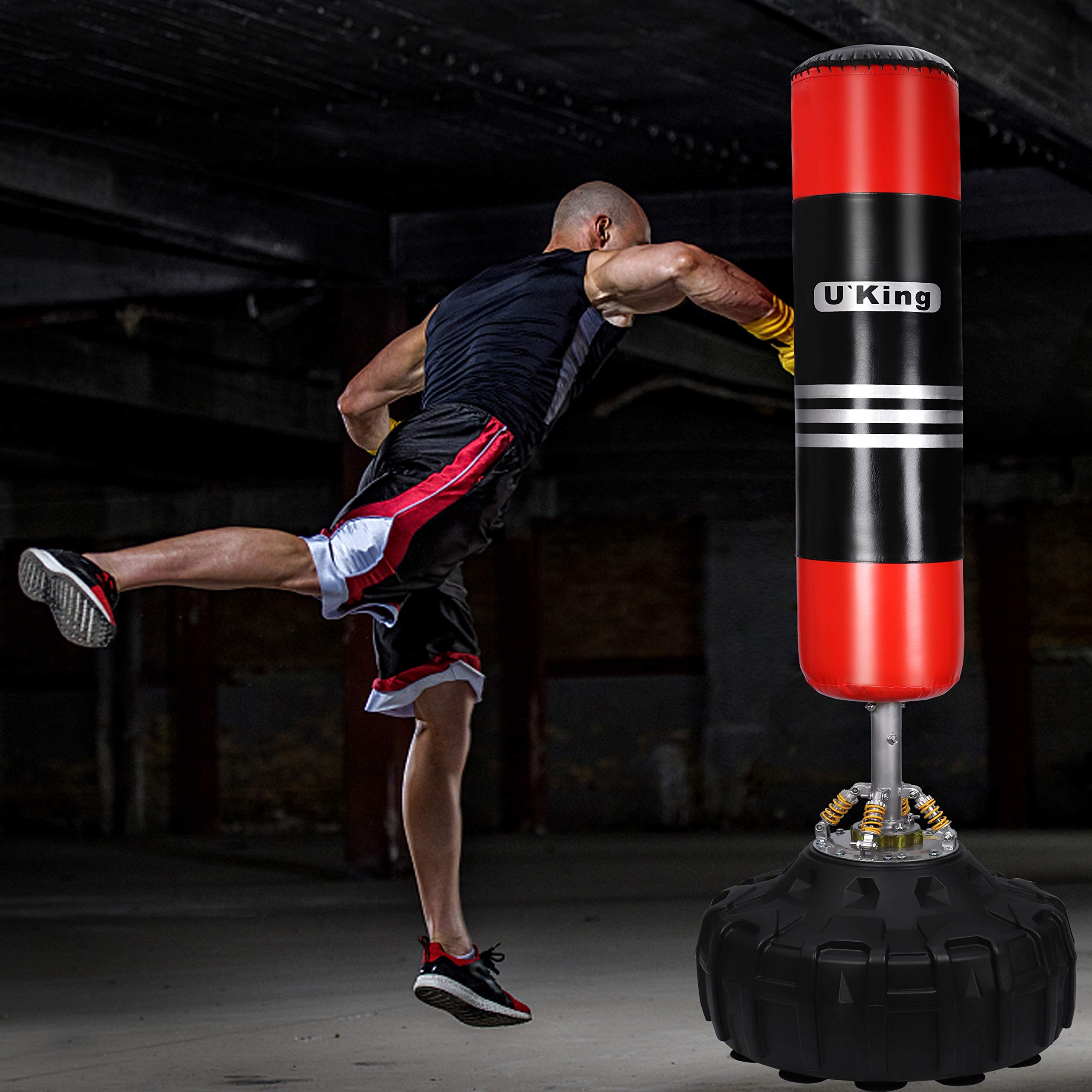 Saco De Boxeo Para Adultos Kids 47'' Freestanding Punching Bag