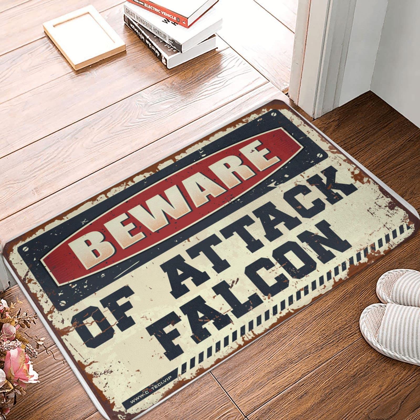Paillasson Falcon cadeau original pour crémaillère de bar et tapis de porche