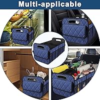 Vista 61 de Deosk - Organizador de auto para SUV, almacenamiento de maletero con 6 bolsillos grandes con poliéster impermeable, accesorios de auto