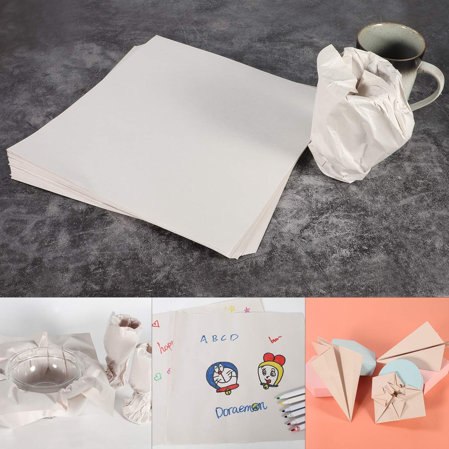 12x12 inch Packing Paper, 300 Sheets Packing Paper Sheets for Moving,unprinted Clean Blank Newsprint, Suitable for Packing, Boxing, DIY, Transporting and Protecting Fragile Items