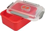Récipient de stockage micro-ondes avec évent de vapeur 3 Emballages de produits de nidification réutilisables Stockage des aliments grands, moyens, petits - Légumes prémélangés, les restes de stockage - Vent de vapeur -BPA Gratuit, réfrigérateur et congélateur