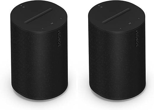 Sonos Era 100 Wireless Alexa Smart Speakers - Black (2-Pack)