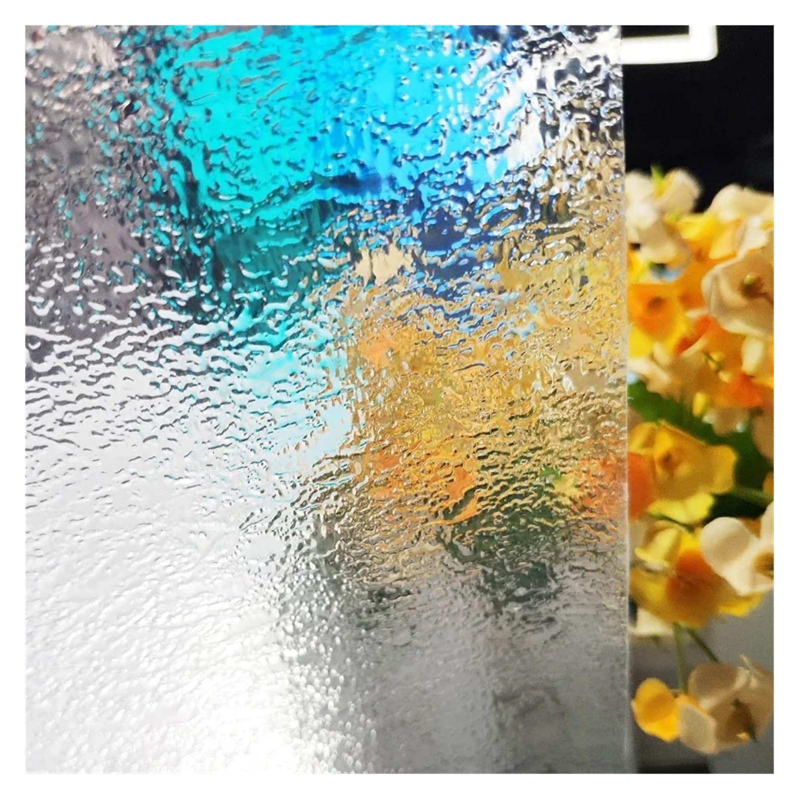 Window Film Privacy Window Film Decorative Glass Door Film,Static Cling Window Tint,No Glue Removable Anti UV For Home And Office Decoration(55x100cm)